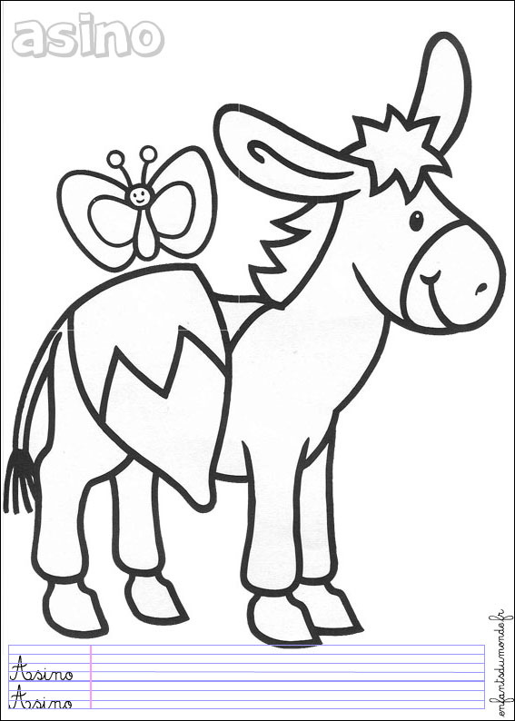 coloriage ane 1